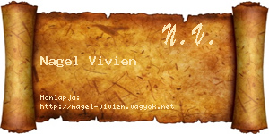 Nagel Vivien névjegykártya
